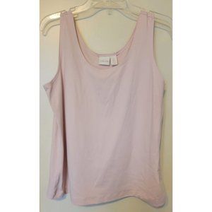 Chico's Travelers Plus Sz 2 Pink Popover Tank Top Shirt Stretch